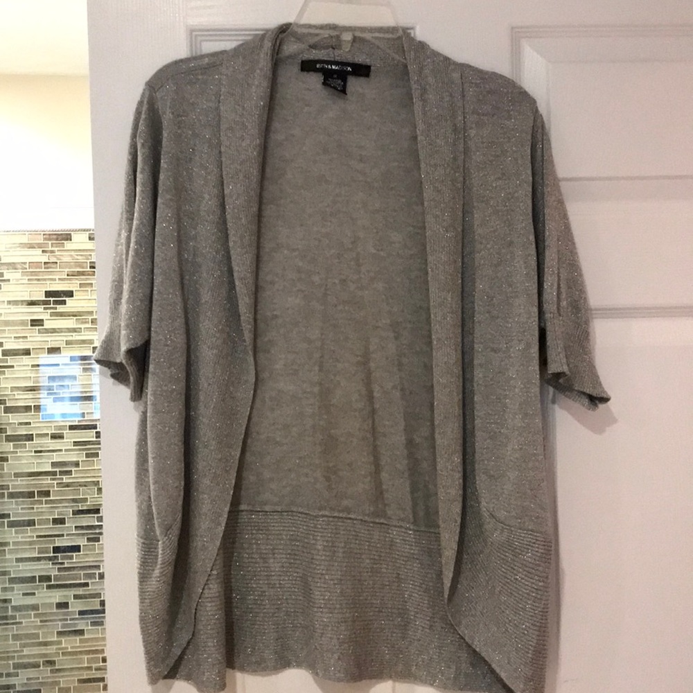Silver metallic cardigan